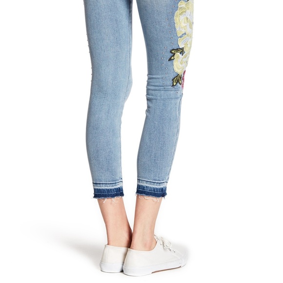 William Rast NEW Embroidered Studded Skinny Ankle Jeans Denim Womens NWT 🎉HP🎉 - Picture 8 of 10